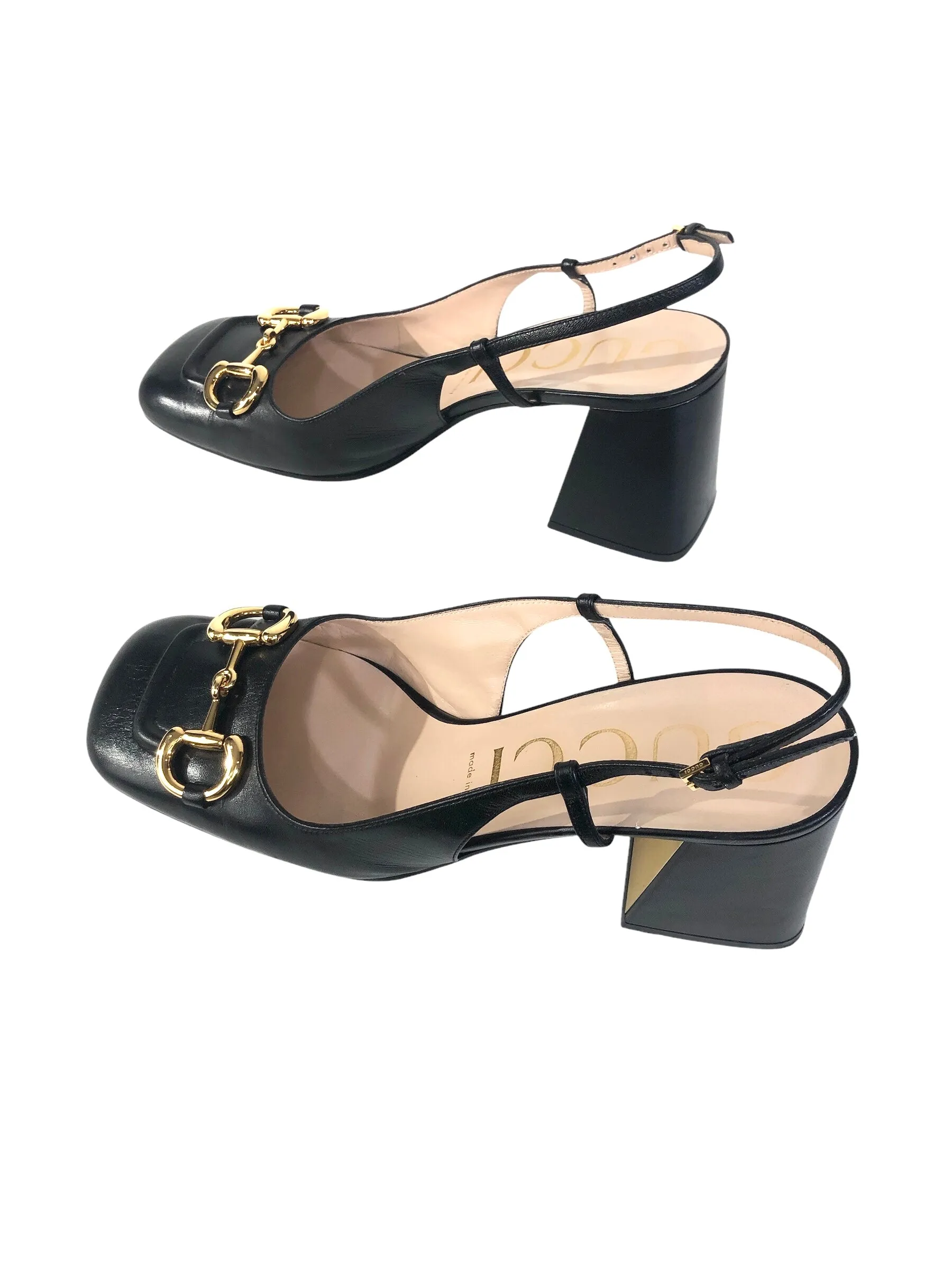 75mm Baby Horse Bit Slingback Pumps | SIze 12