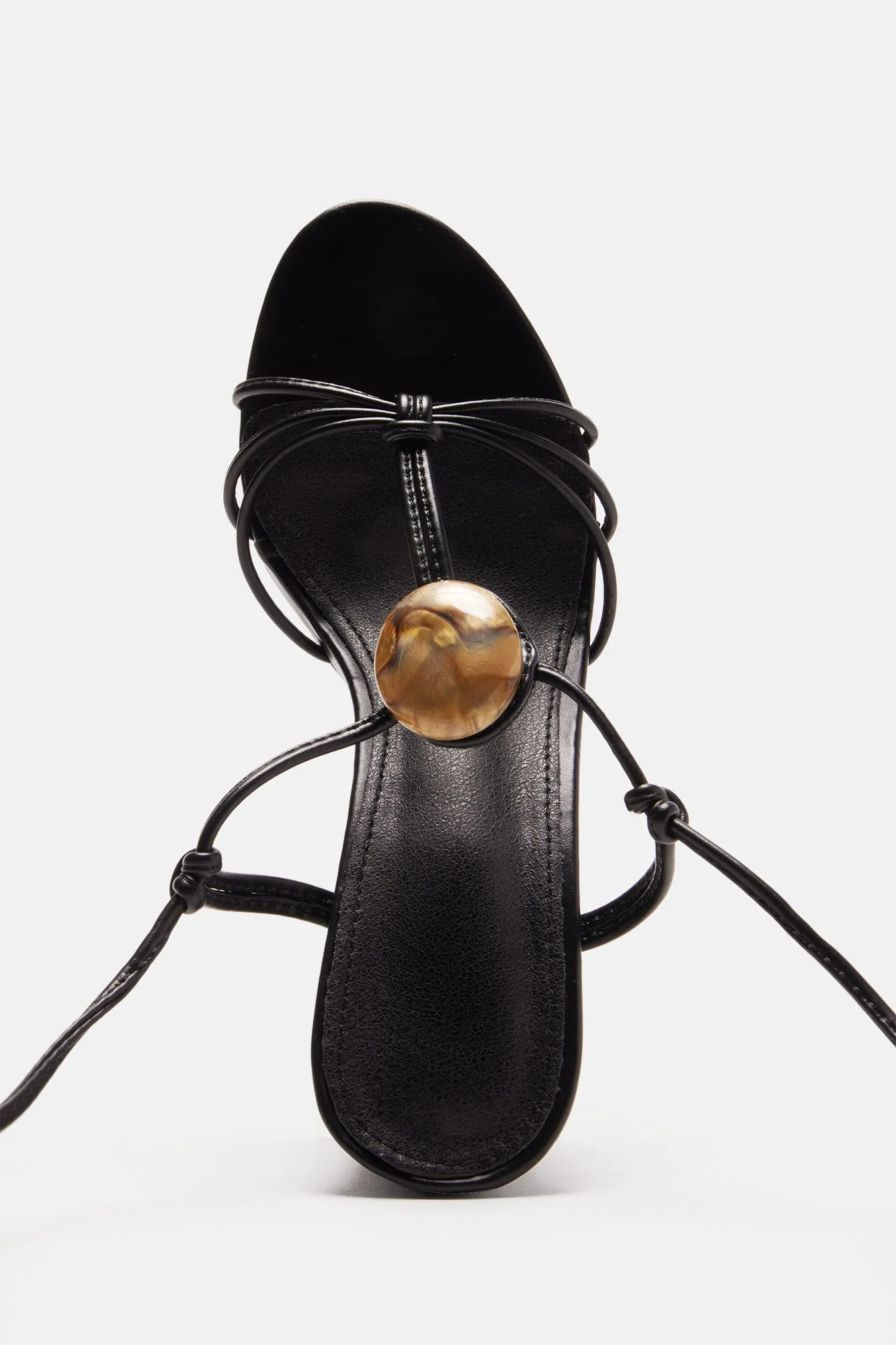 Bahama Mama Wrap Up Heels - Black