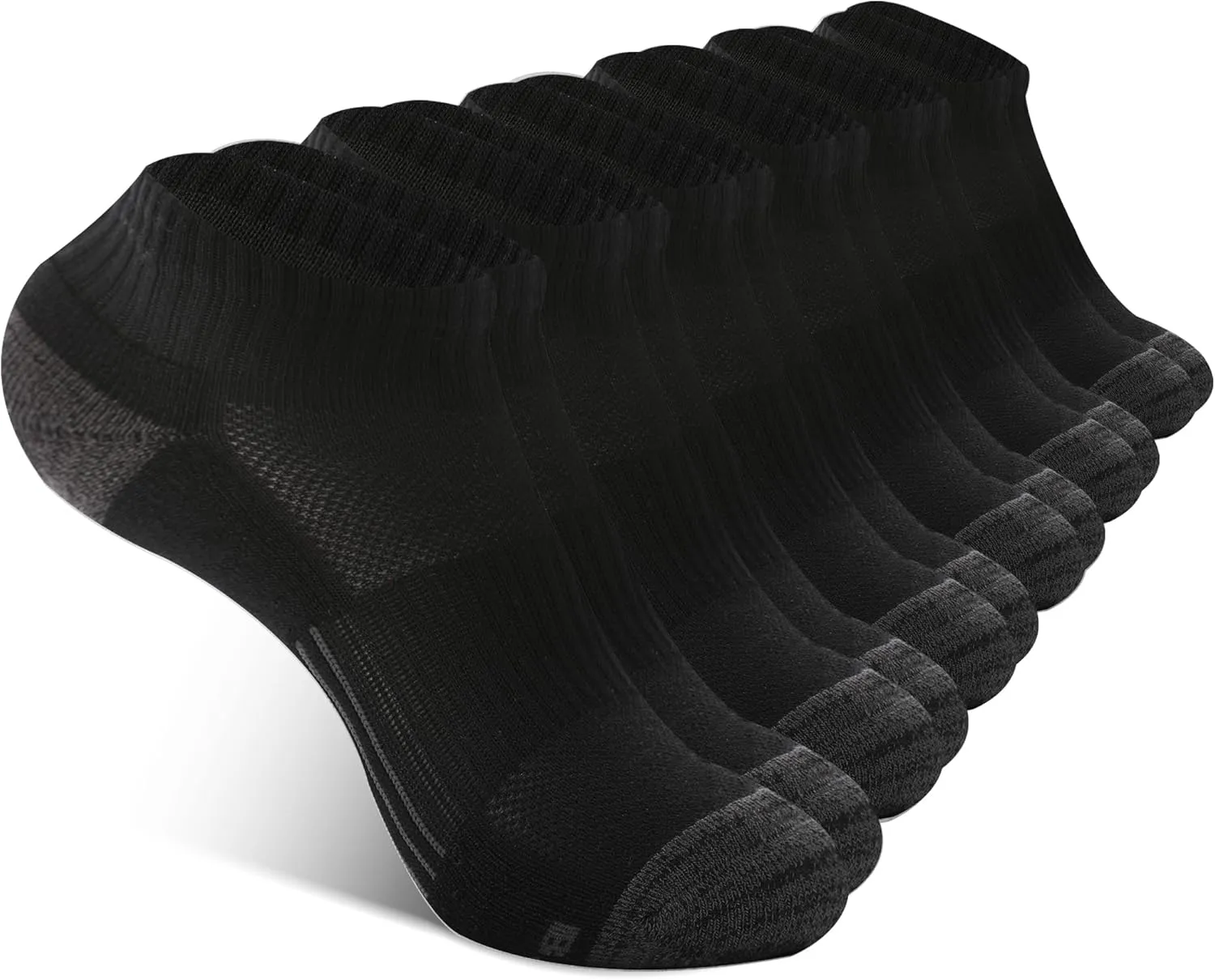 BAMBOO COOL Ankle Socks Womens Athletic Running Socks Moisture-Wicking Bamboo Viscose Cushioned Anti-Blister 5/6 Pairs