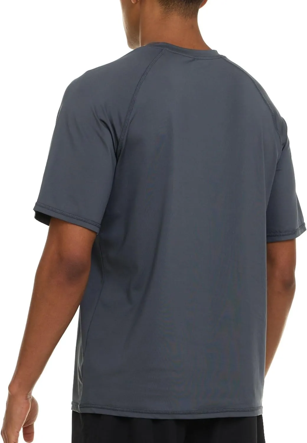 Champion Rash Guard for Men Short Sleeve, Mens Swim Shirt, Sun Shirt UPF  50 UV Protection, SPF Quick Drying Rashguard