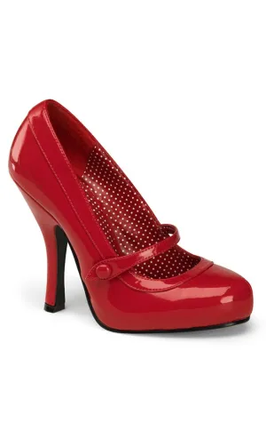 CUTIEPIE-02 Red Patent Heels