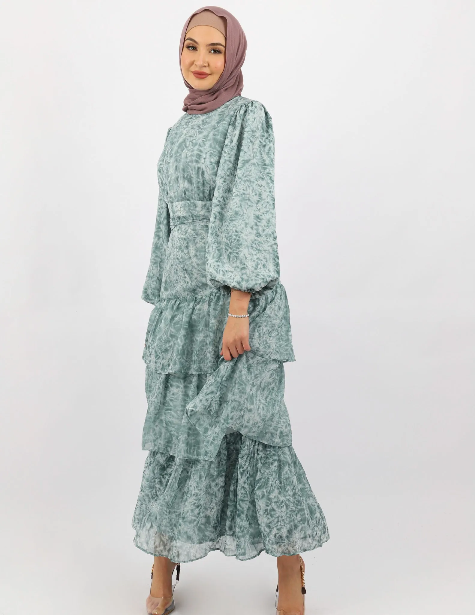 Escape Petal Tiered Dress