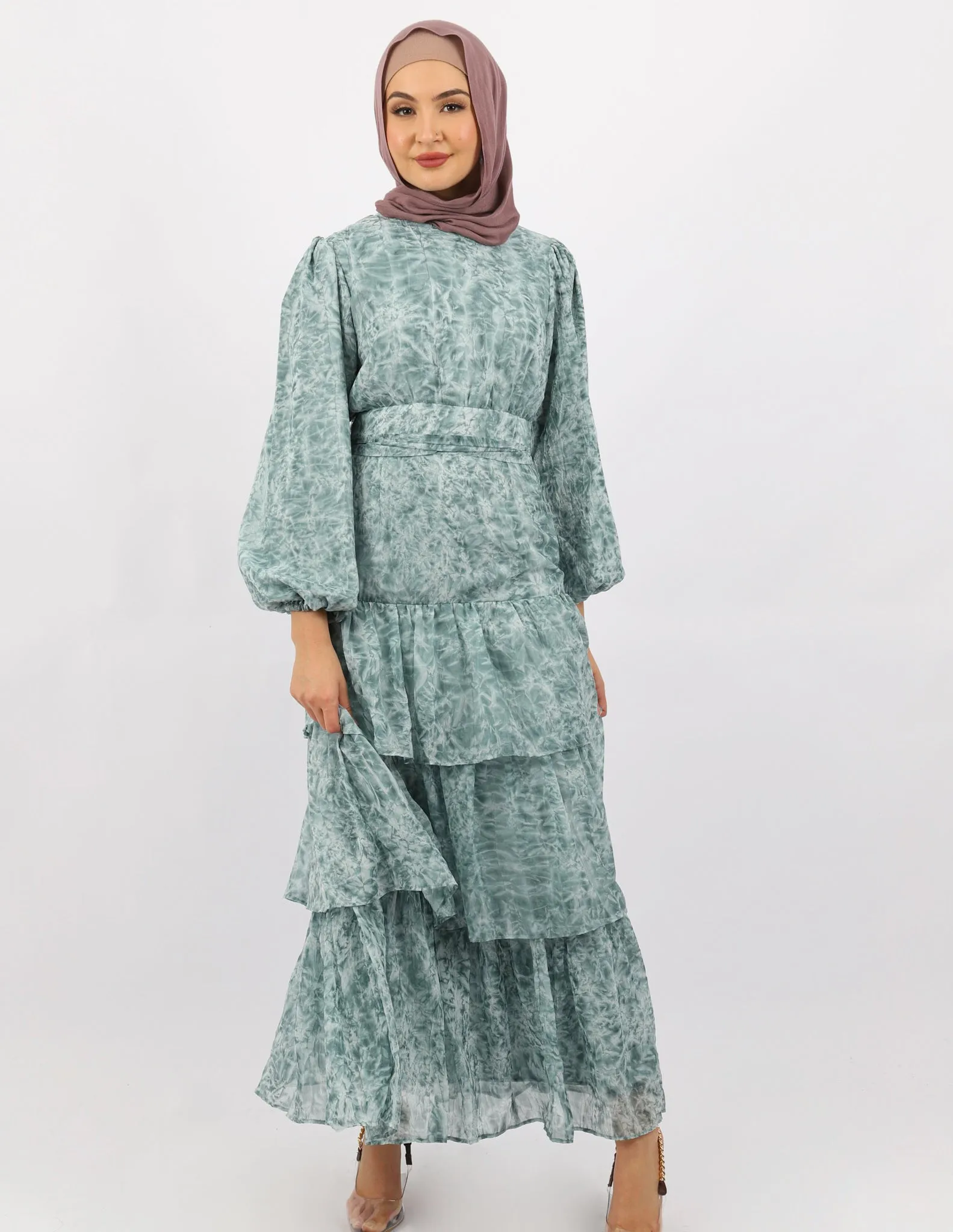 Escape Petal Tiered Dress