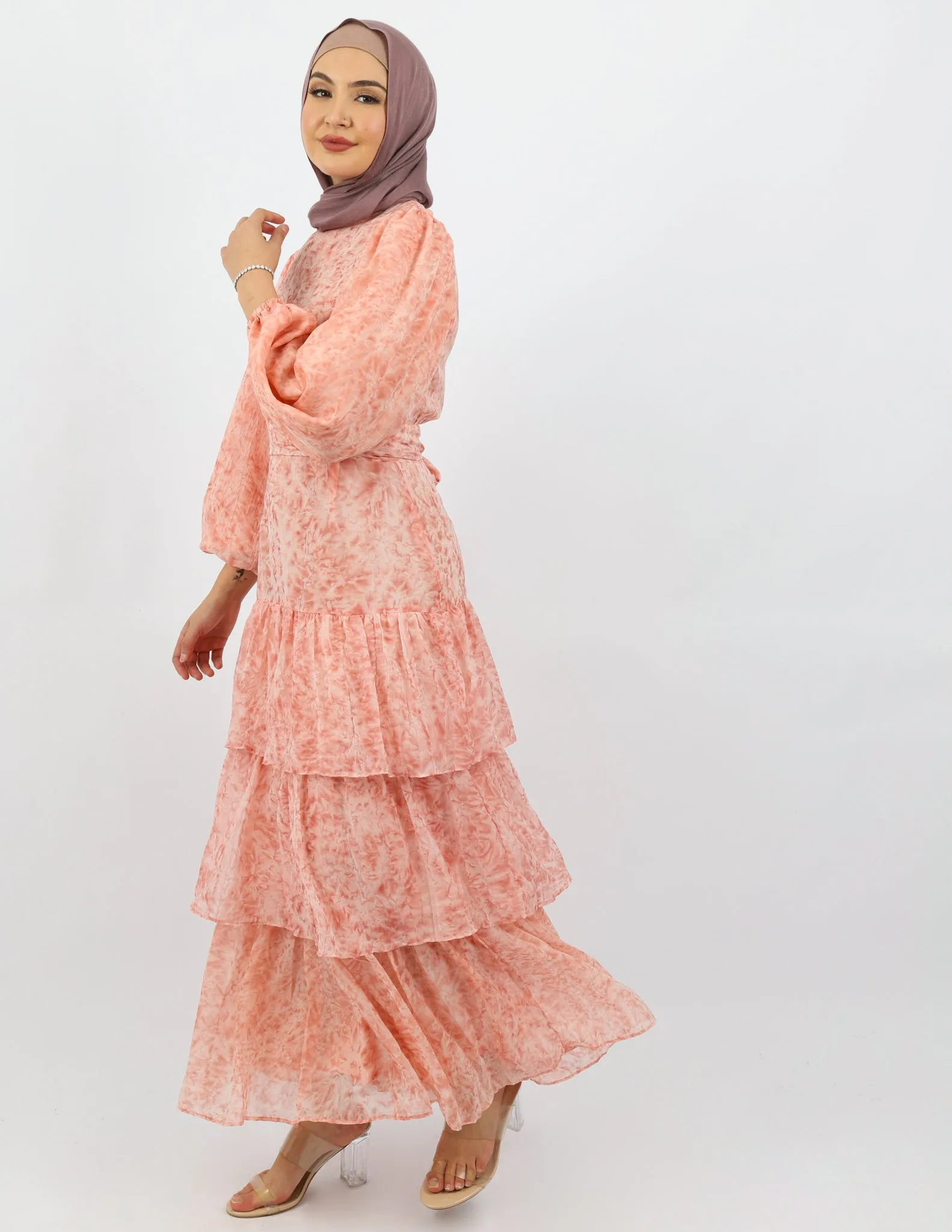 Escape Petal Tiered Dress