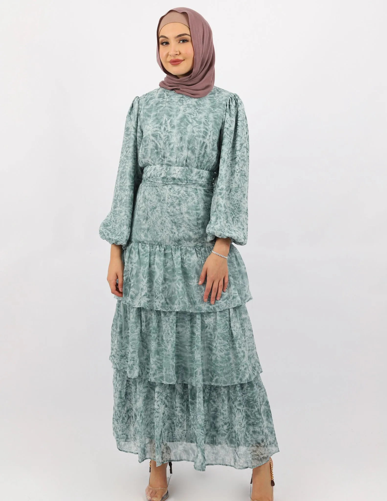 Escape Petal Tiered Dress
