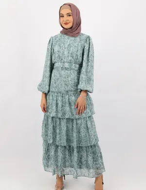 Escape Petal Tiered Dress