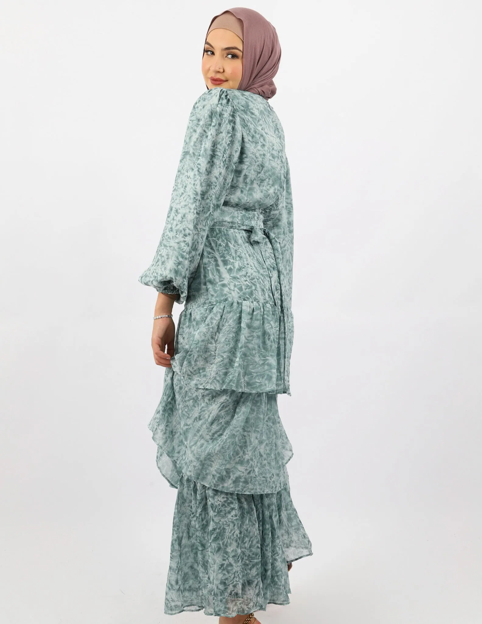 Escape Petal Tiered Dress