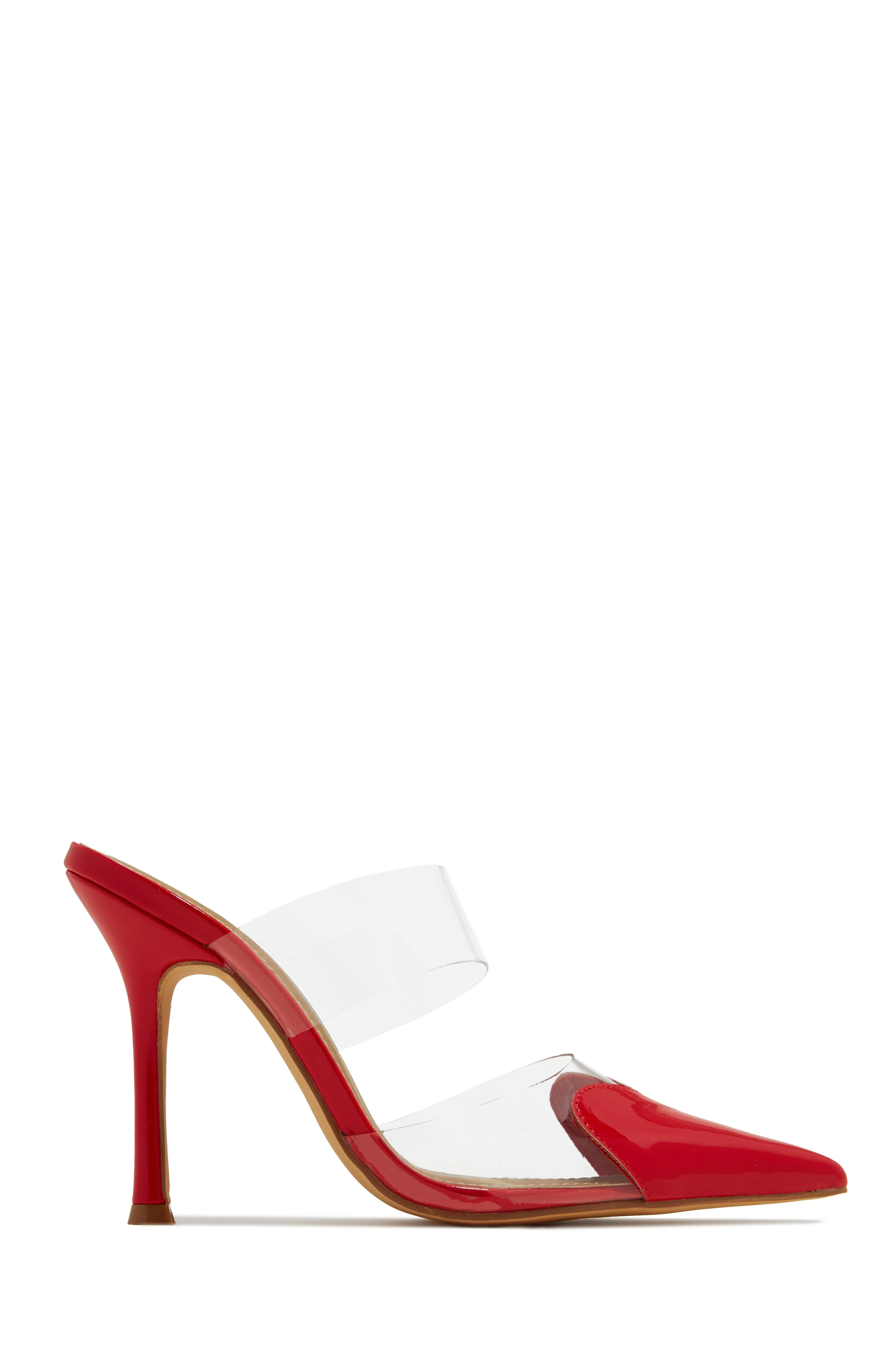Forever Love Pointed Toe High Heel Mules - Black
