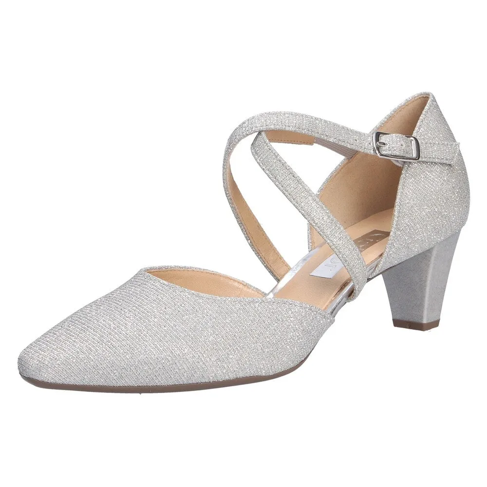 Gabor Slingback Pumps, Silver