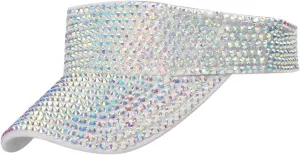 Gudessly Shiny Rhinestones Sport Sun Visor Adjustable Summer Cap Visor Caps for Women Men