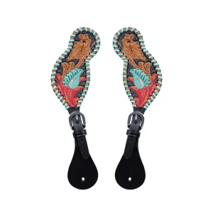 HEELS ON SPUR STRAP