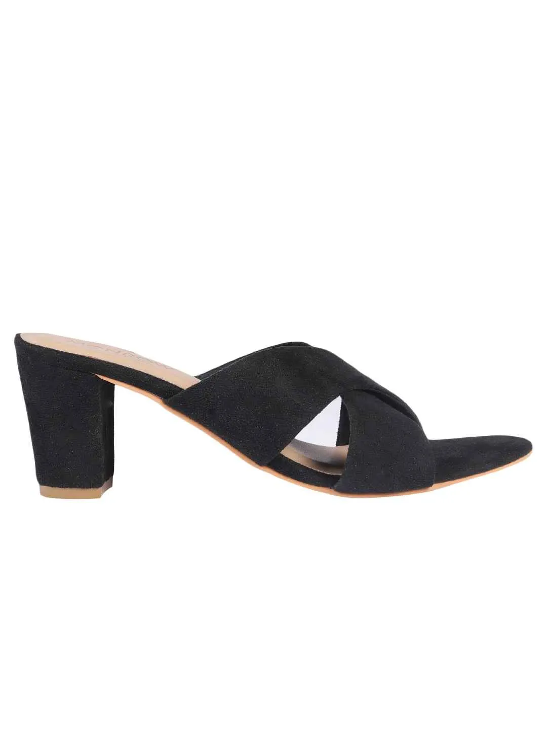 Hina Black Block Heels