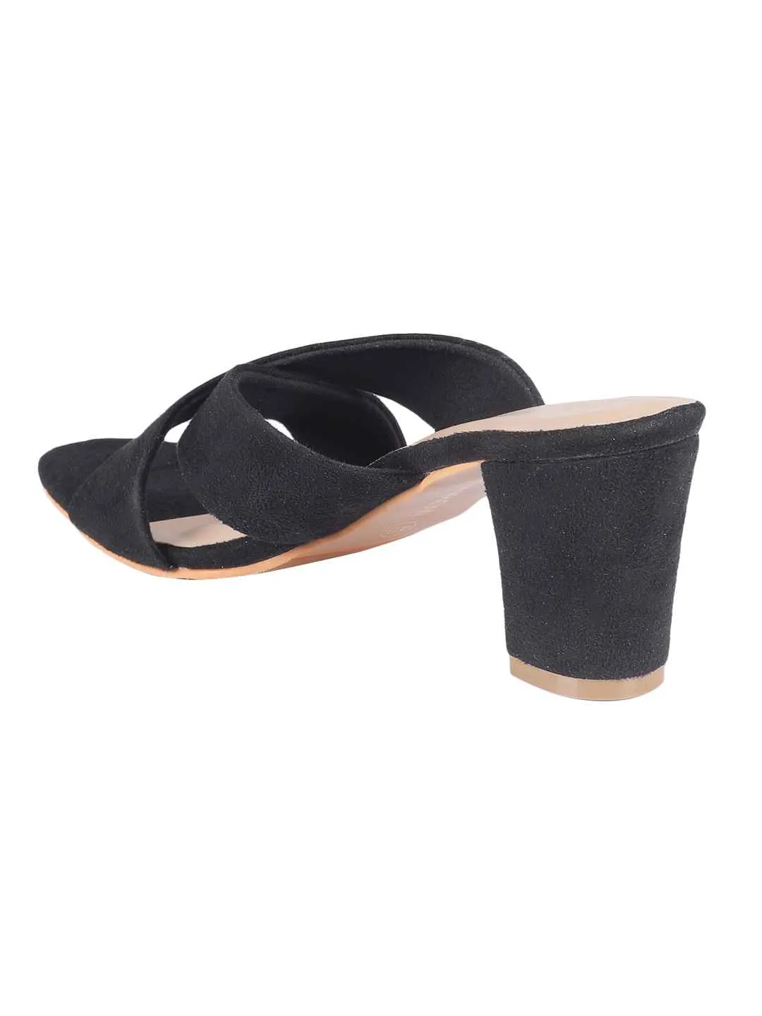 Hina Black Block Heels