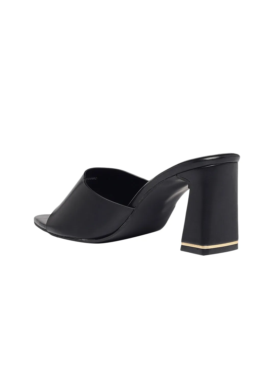 Jax Black Block Heels