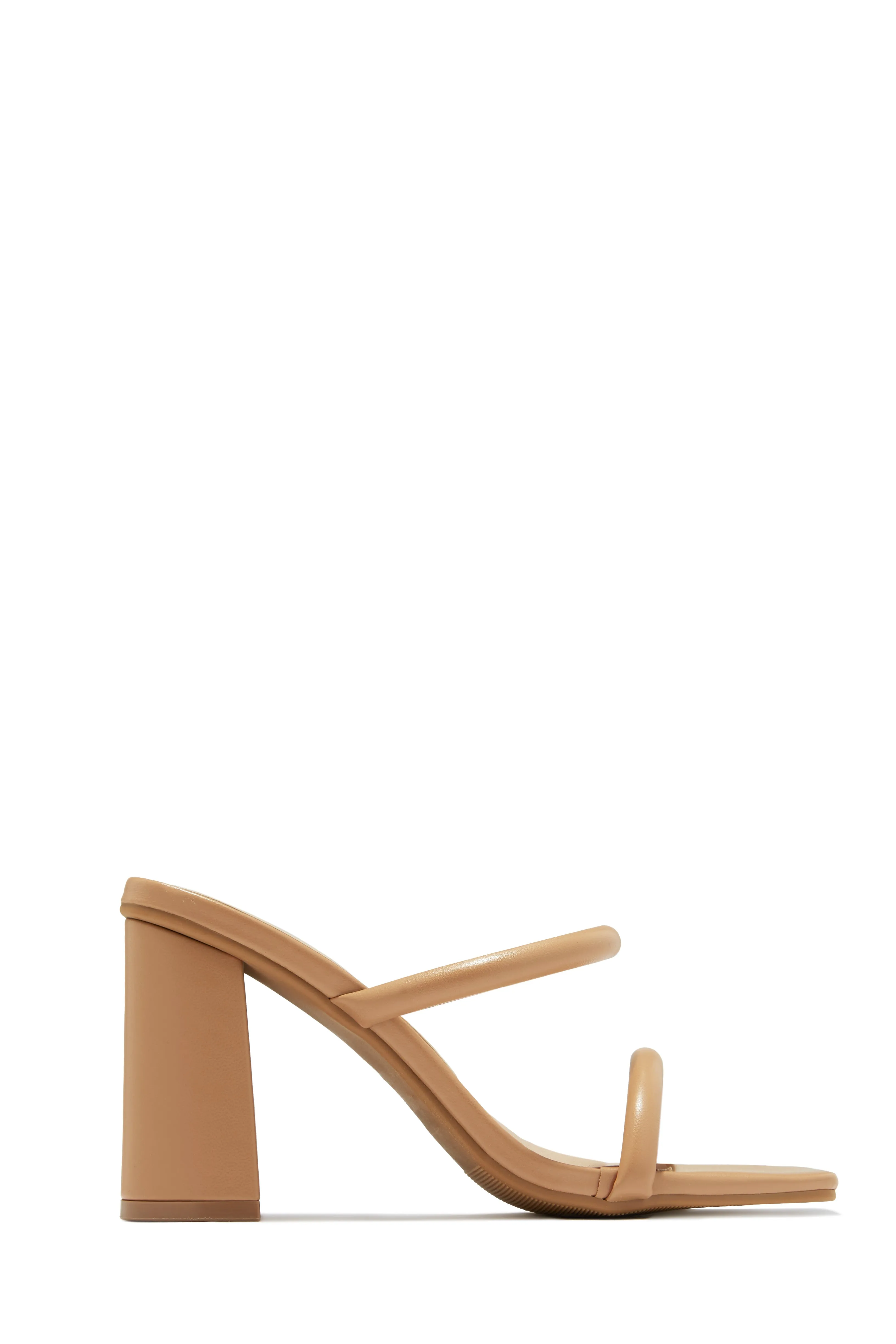 Jenna Block Heel Mules - Camel