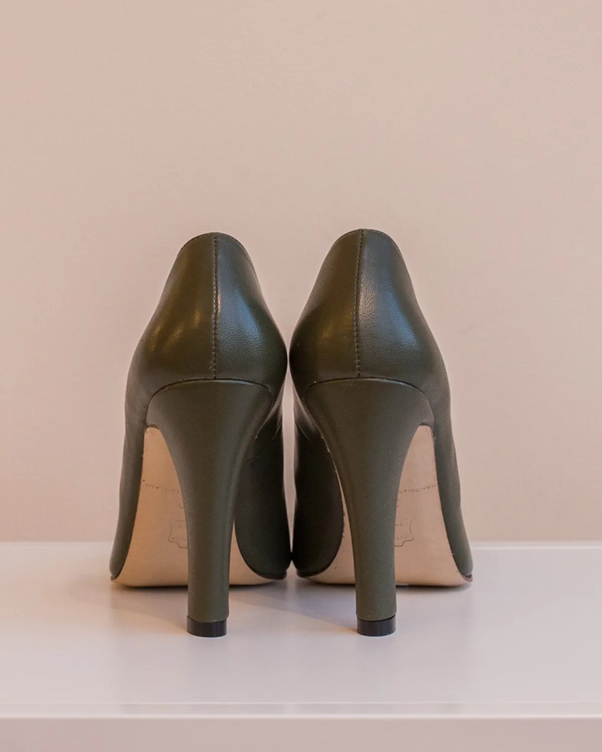 Mayfair Heel | Olive & Black
