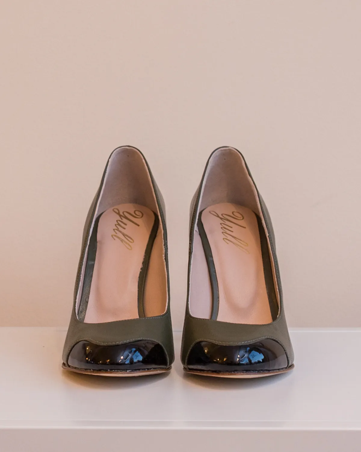 Mayfair Heel | Olive & Black