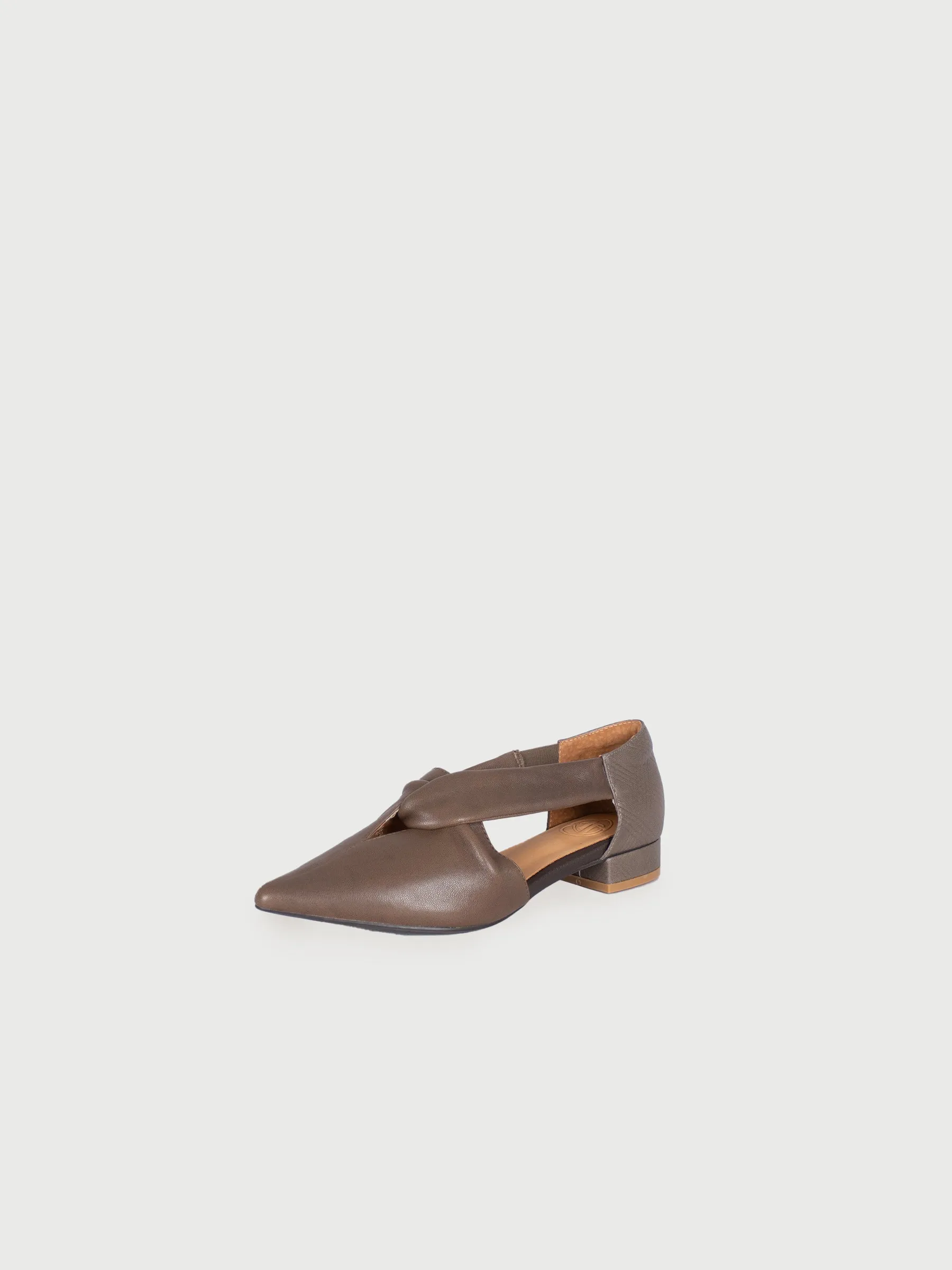 Ophelia 𖦞 Pointed Toe Mixed Leather Heels