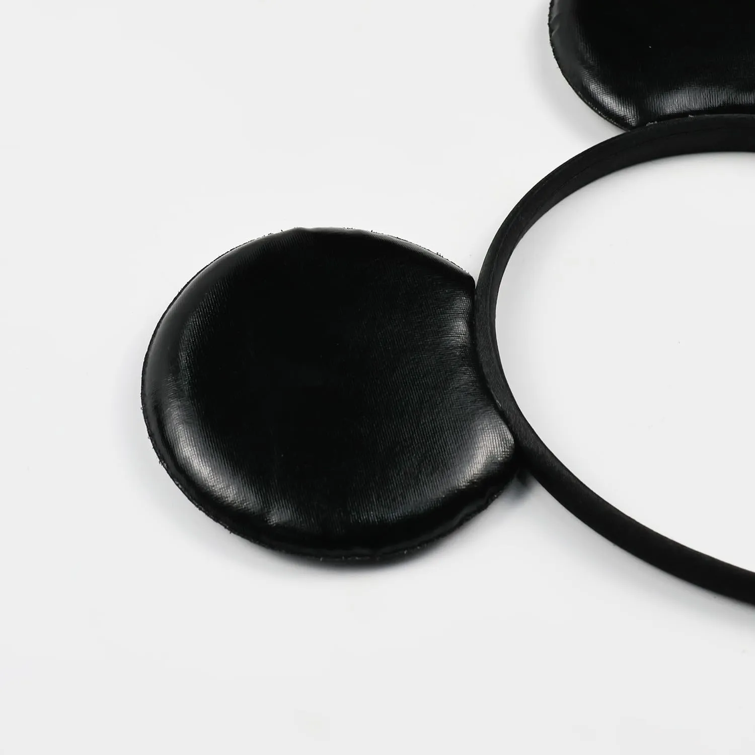 PU Black Mouse Ear Headband Fashion Hairband for Amusement Park Party Unisex Adult and Children