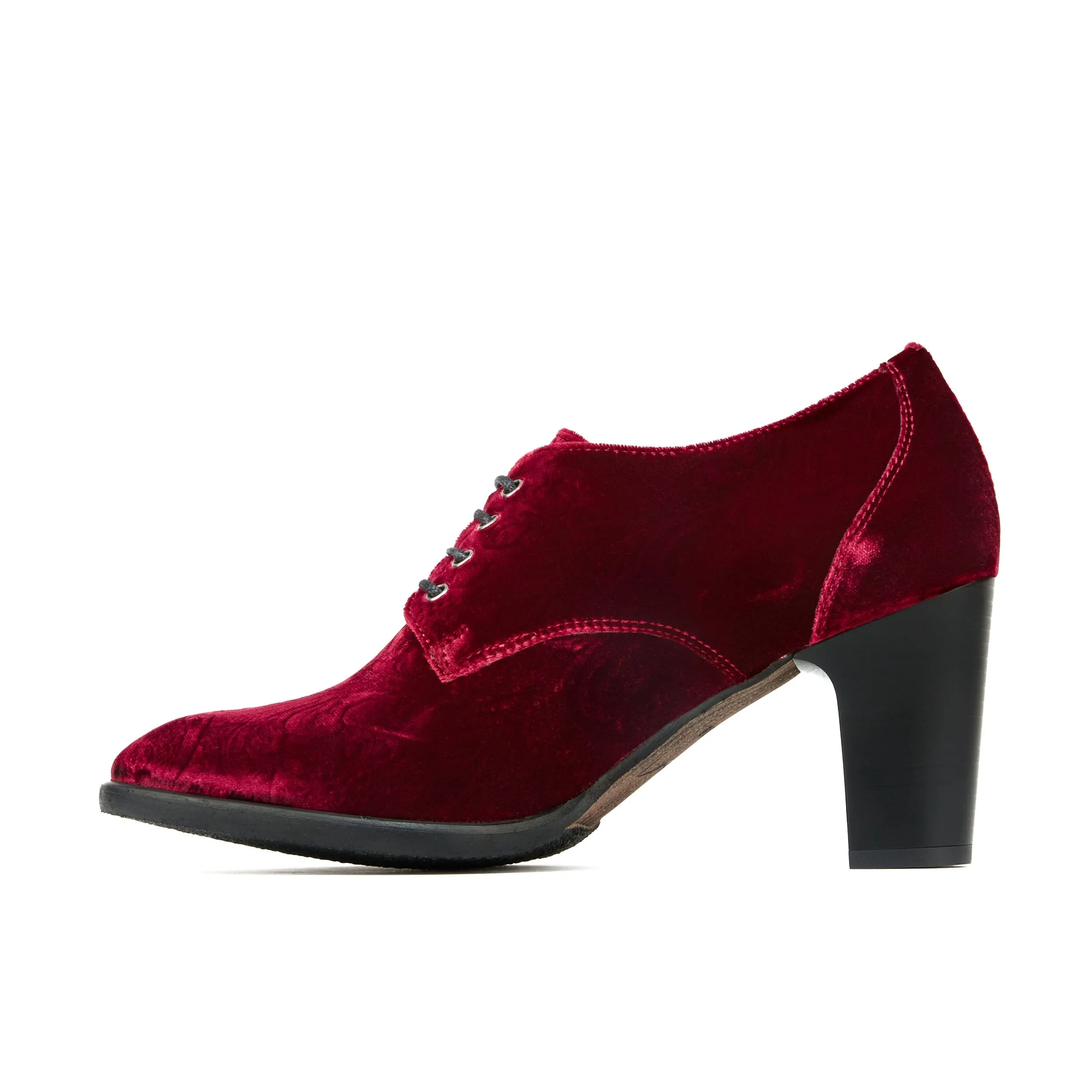 Roulette - Burgundy Paisley Velvet