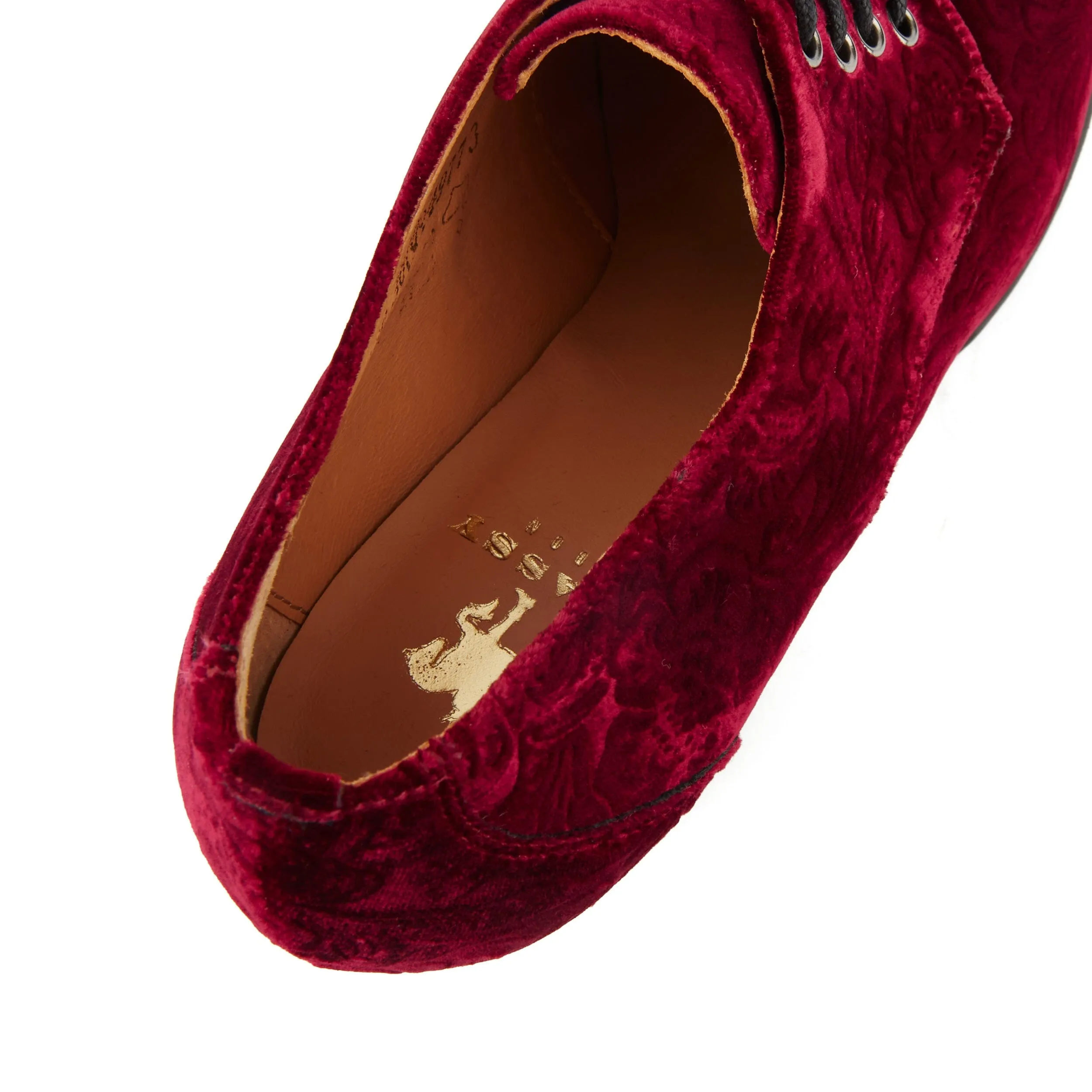 Roulette - Burgundy Paisley Velvet