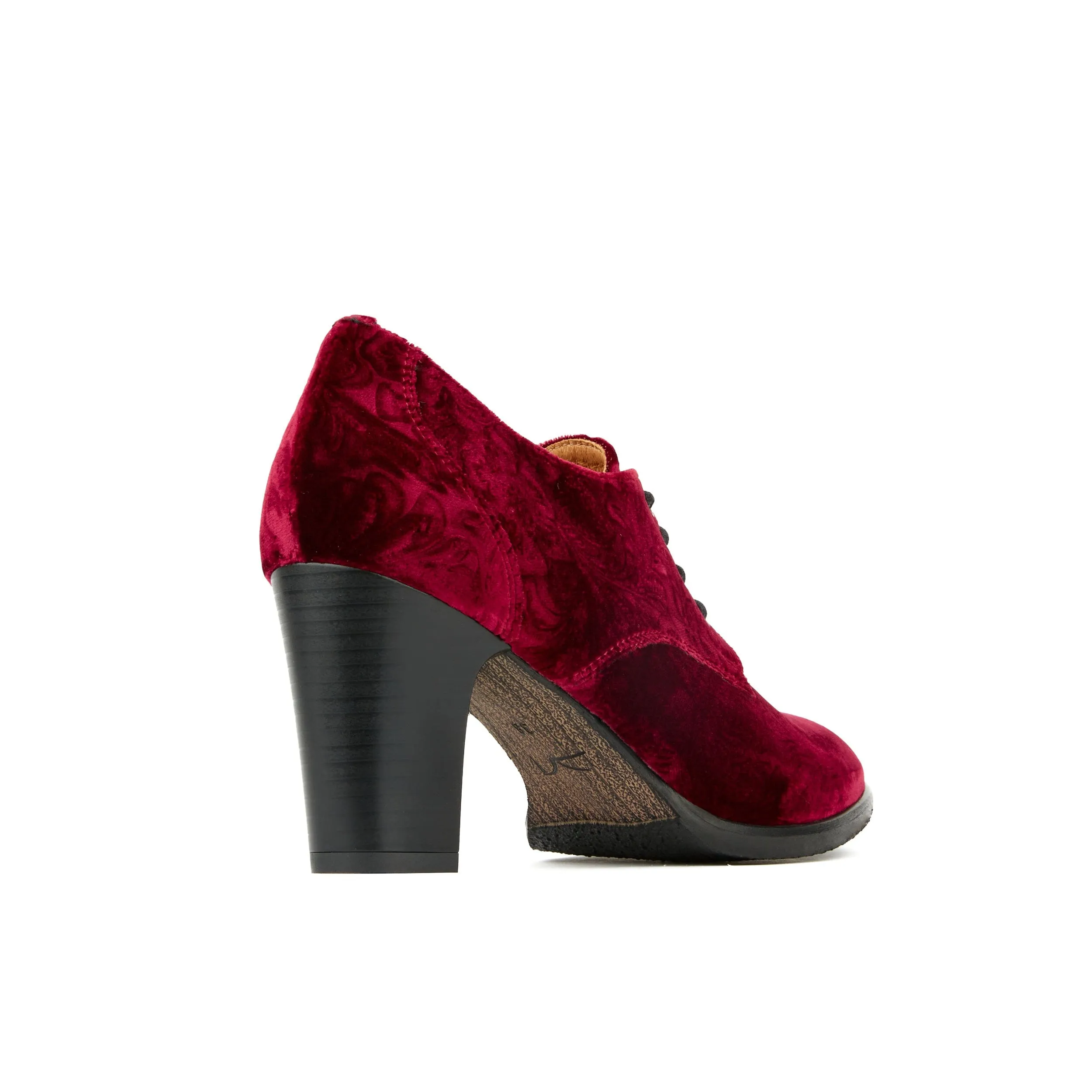 Roulette - Burgundy Paisley Velvet