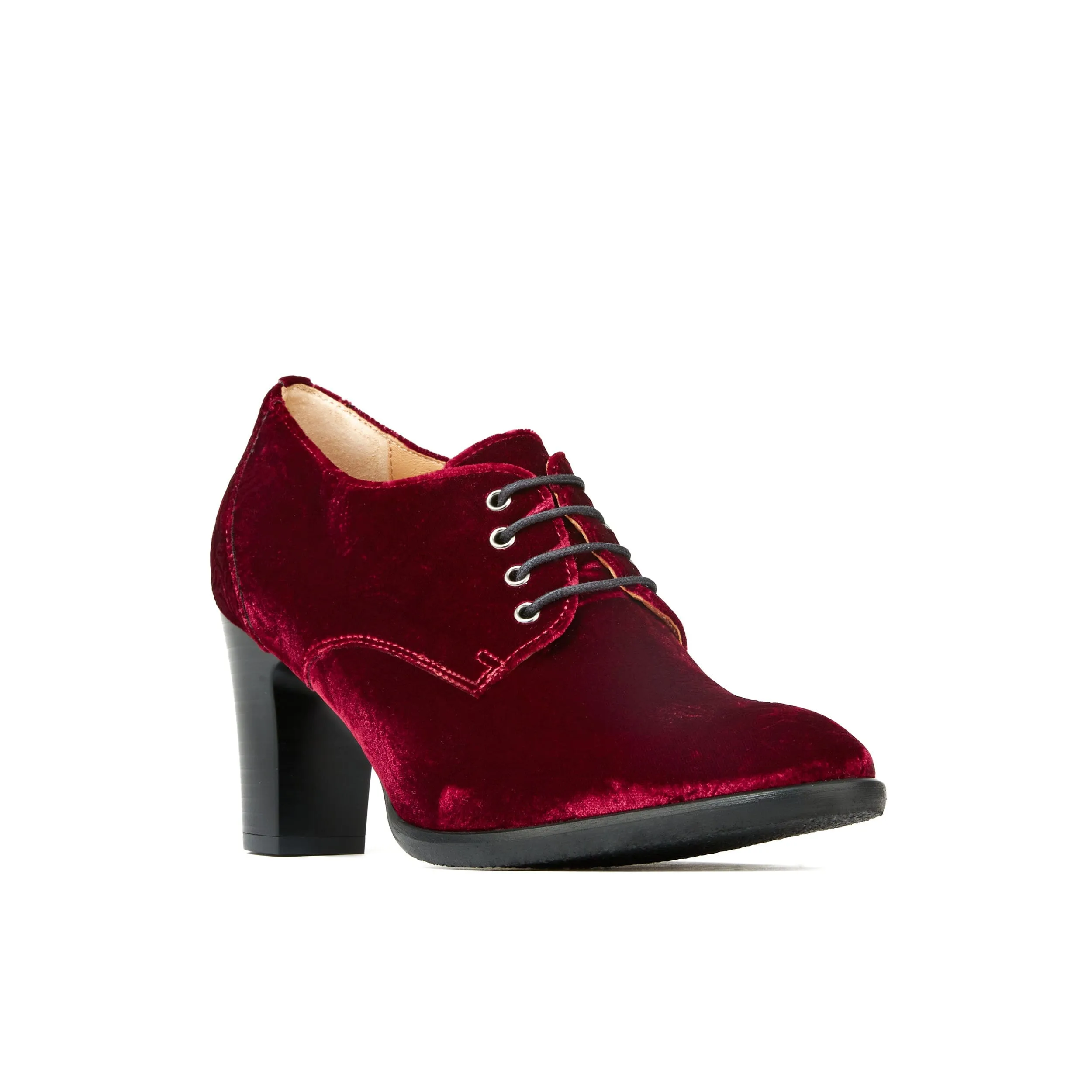 Roulette - Burgundy Paisley Velvet