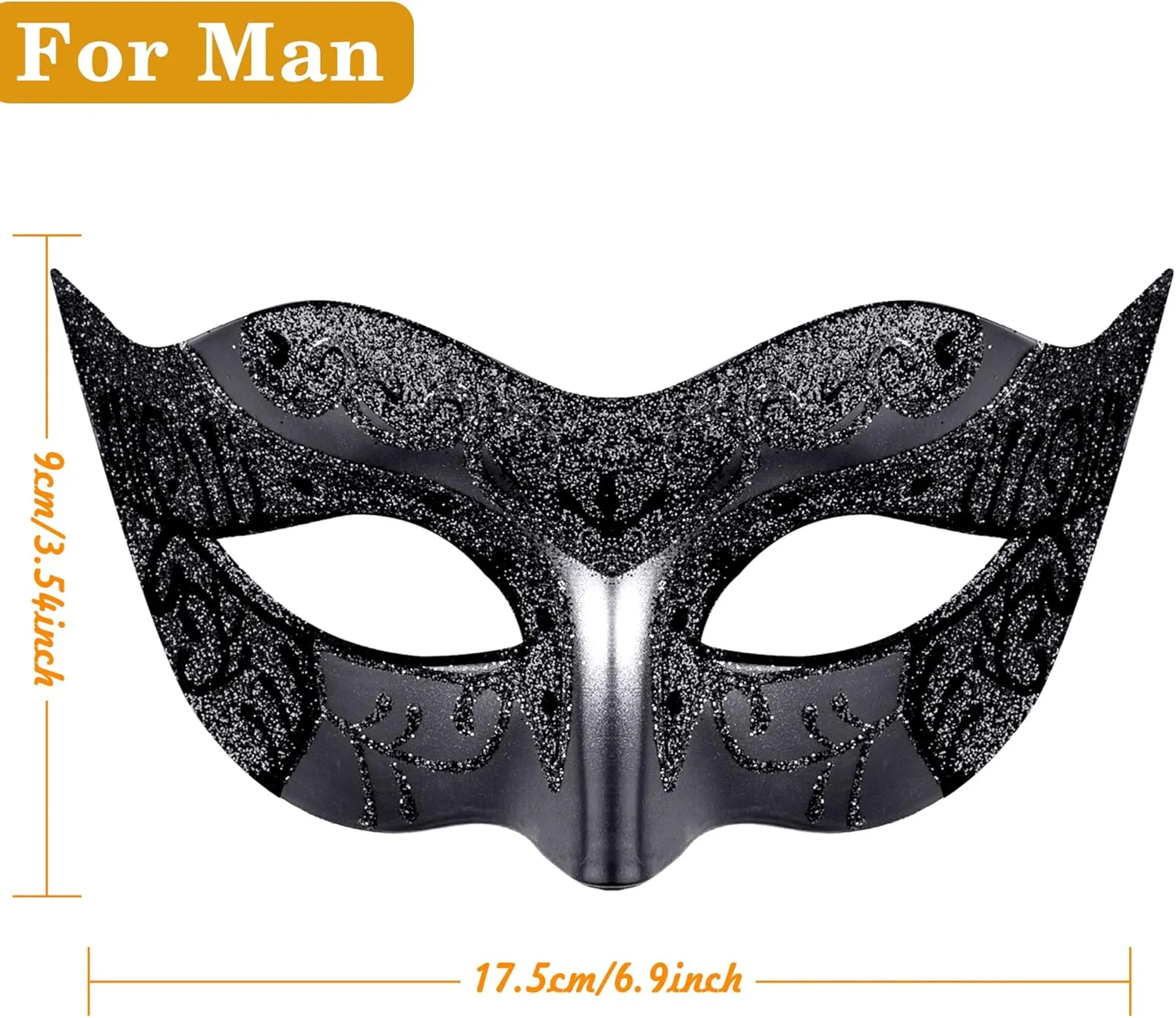 SIQUK Couple Masquerade Masks Set Venetian Party Mask Costume Mask