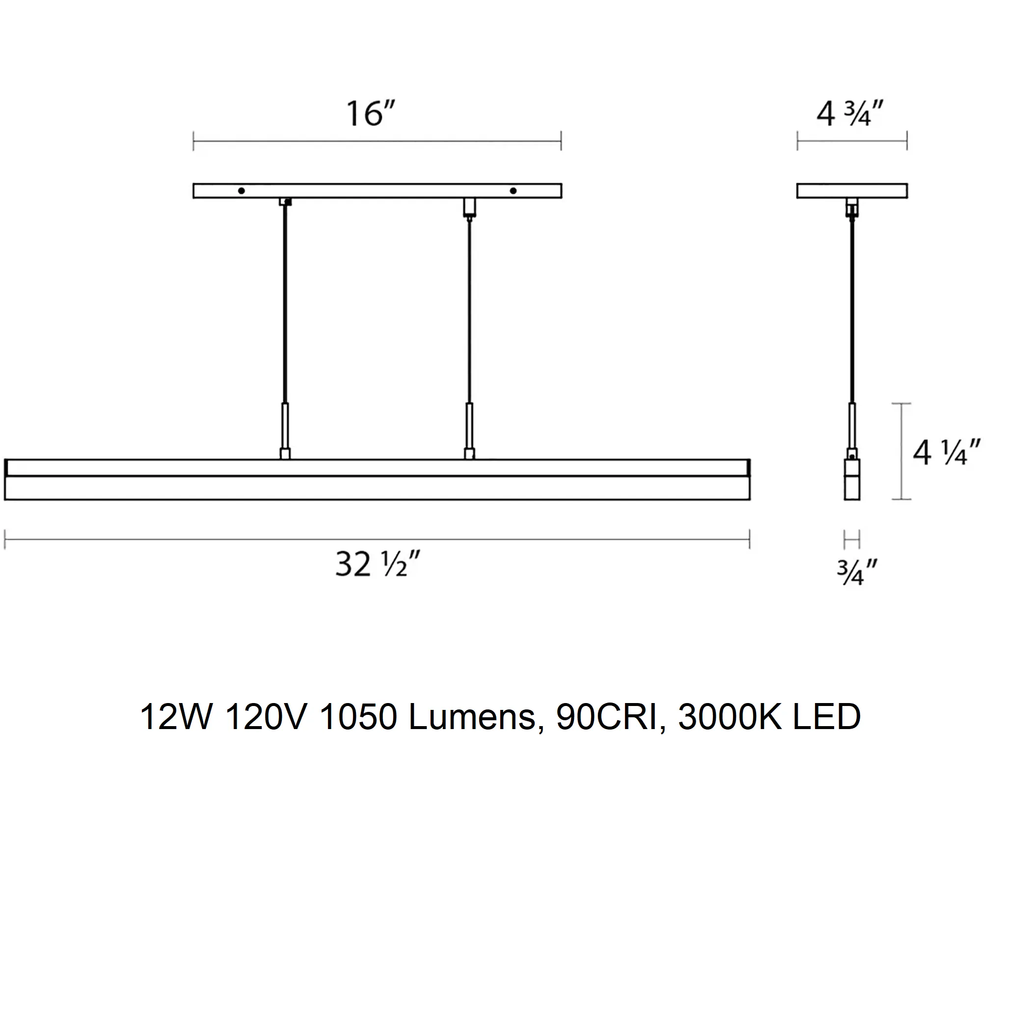 Stiletto Pendant Light