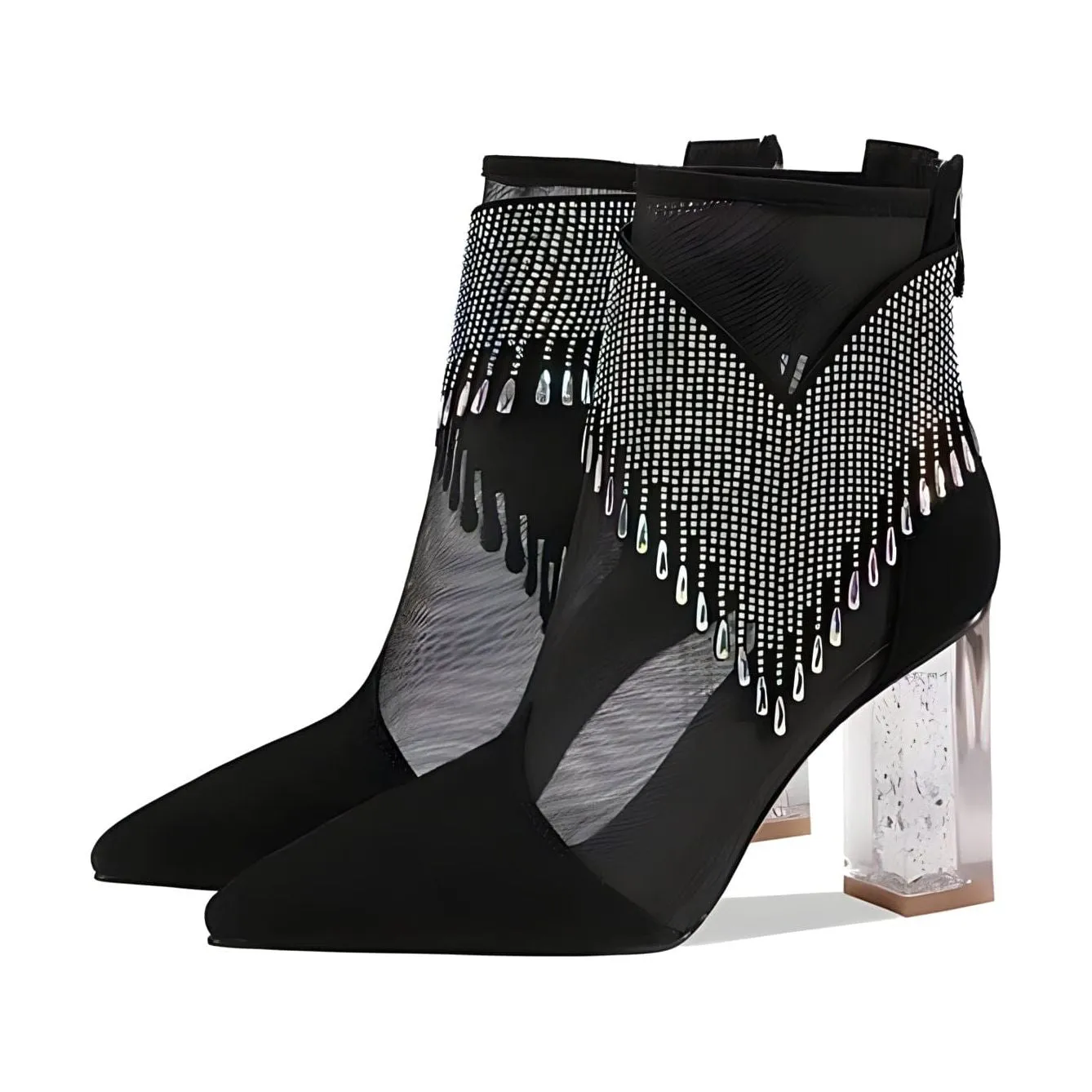 The Dallas Rhinestone Tassel Pumps