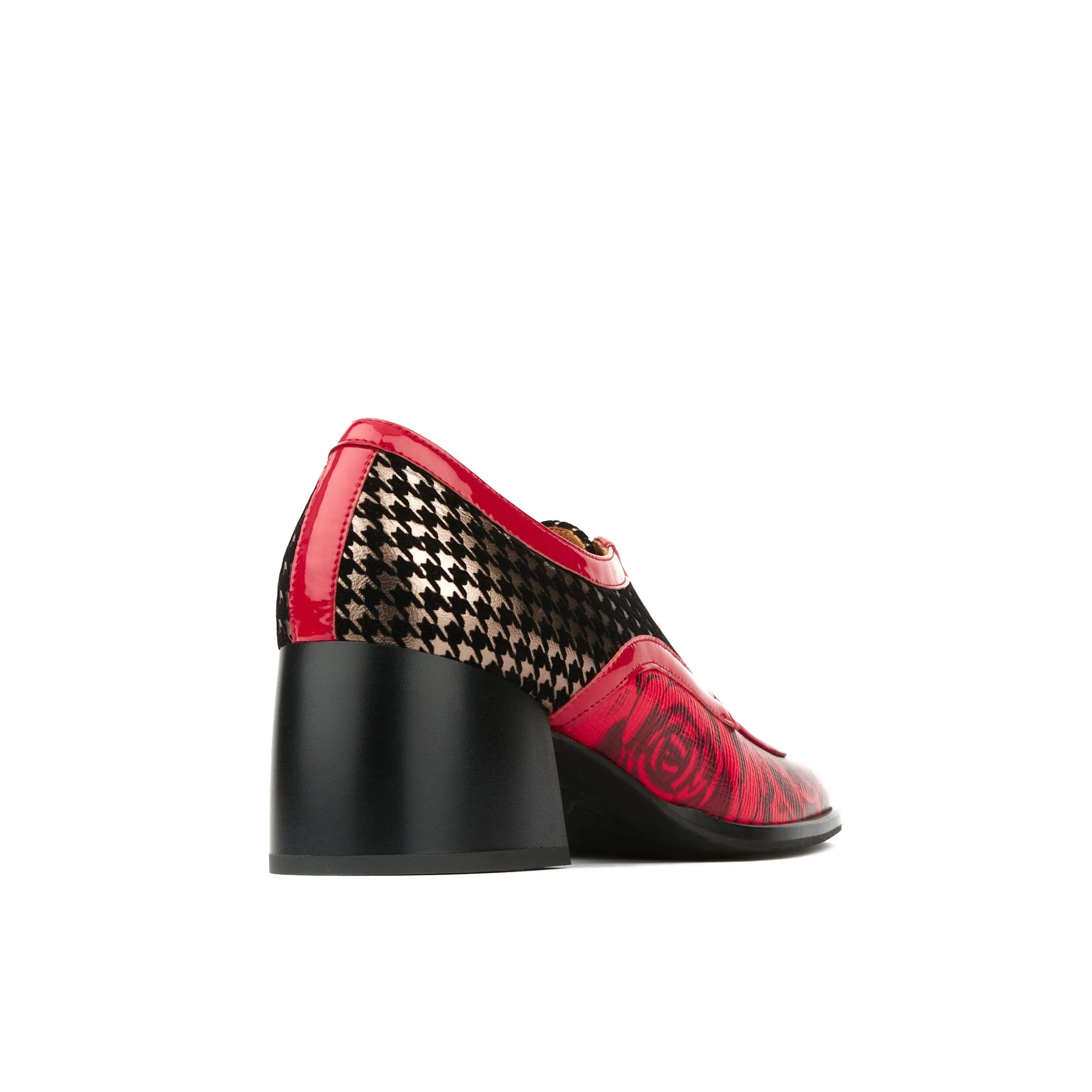 Vera - Red Rose & Houndstooth