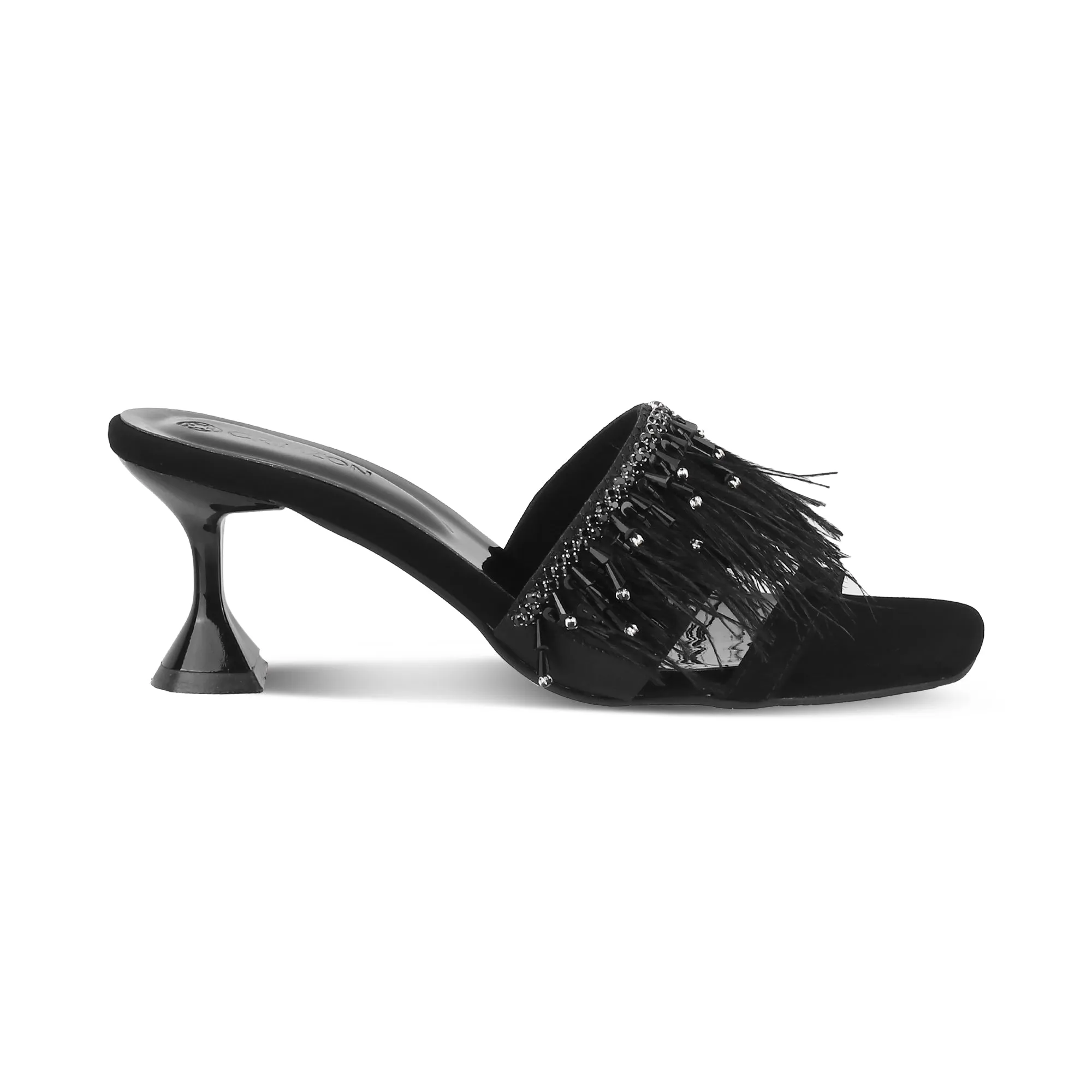 VICTORIA- BLACK BLOCK HEELS